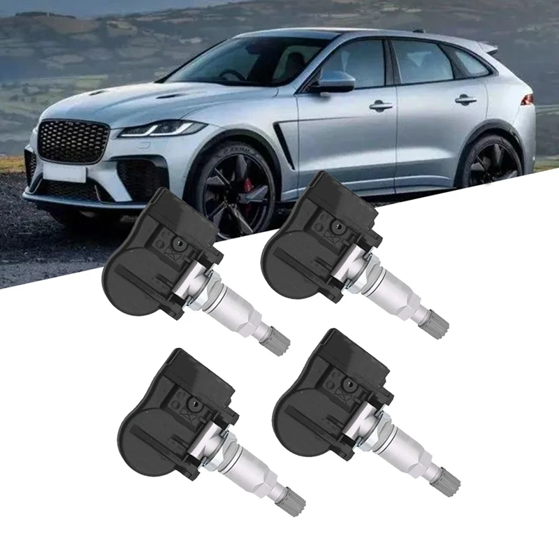 4Pcs Car TPMS Pressure Sensor FW931A159AB For Land Rover Range Rover Jaguar 2005-2013 Tire Monitor Sensor GX63-1A159-AA