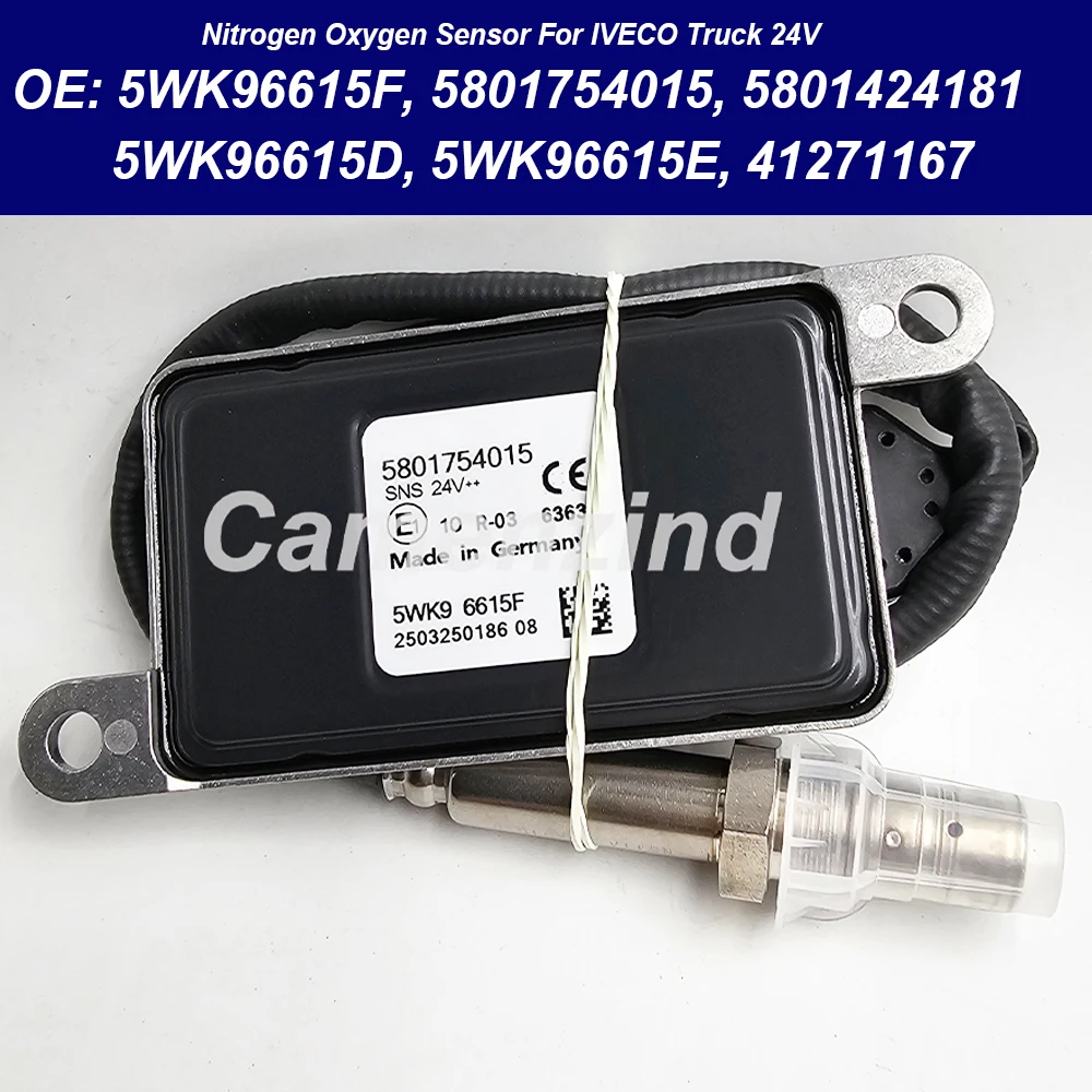 

High Quality NOX Nitrogen Oxygen Sensor For IVECO Truck 24V 5WK96615F 5801754015 5801424181 5WK96615D 5WK96615E 41271167
