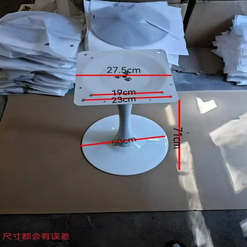 Iron Art Horn Plate Bracket Dining Table Base Support Round Table Stand For Restaurant Counter Reception Desk Home