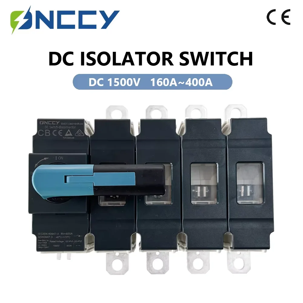 

ONCCY 4P Высоковольтный разъединитель постоянного тока, изоляционный выключатель постоянного тока 1500 В, изолирующий выключатель 400 А 315 А 250 А