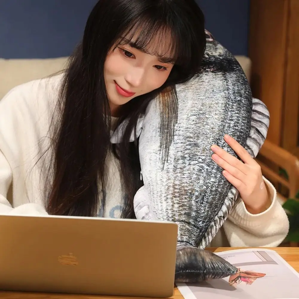 جثم محاكاة الأسماك وسائد فخمة محشوة PP القطن الكرتون الأسماك ألعاب من نسيج مخملي Grouper لينة الأسماك أنيمي وسادة دمى غرفة نوم