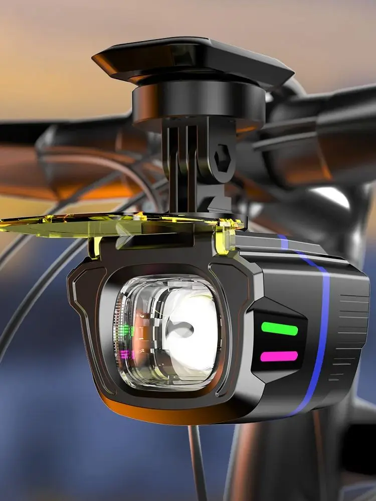 AliExpress ESMARTER Mountain Road Bike Front Light Large Lumens Smart Remote Cycling Lamp Hanging Line Intelligent Control Bicycle Headlight