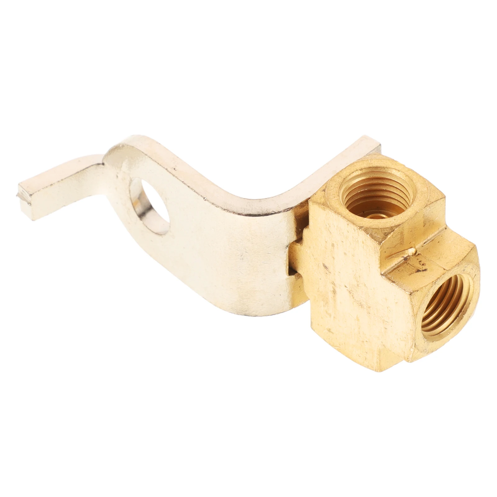 

Tee Oil Pipe Fitting American Style Quick Disconnect 3 Way Brass Fuel Car Supply Hose Clamps Engine Components Brake