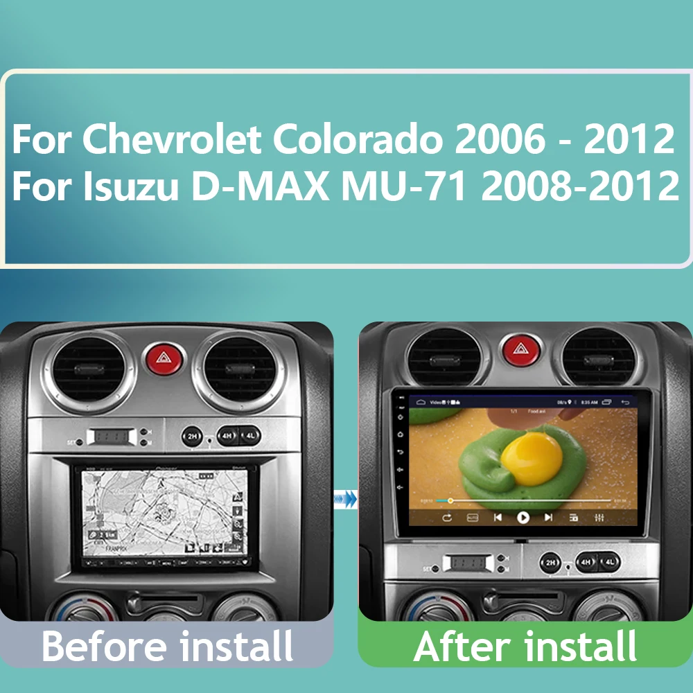 7862 4G dla Chevrolet Colorado 2006 - 2012 dla Isuzu D-MAX MU-71 2008-2012 BT Android Radio samochodowe multimedialny odtwarzacz wideo GPS