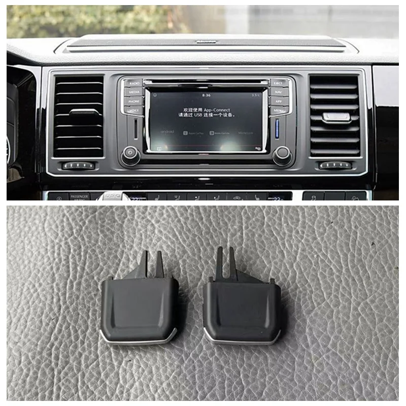 Image of Für VW T6 Transporter Multivan 2016-2019 A/C Outlet Clip Klimaanlage Air Vent Grill Rutsche Clip trim 1PCS