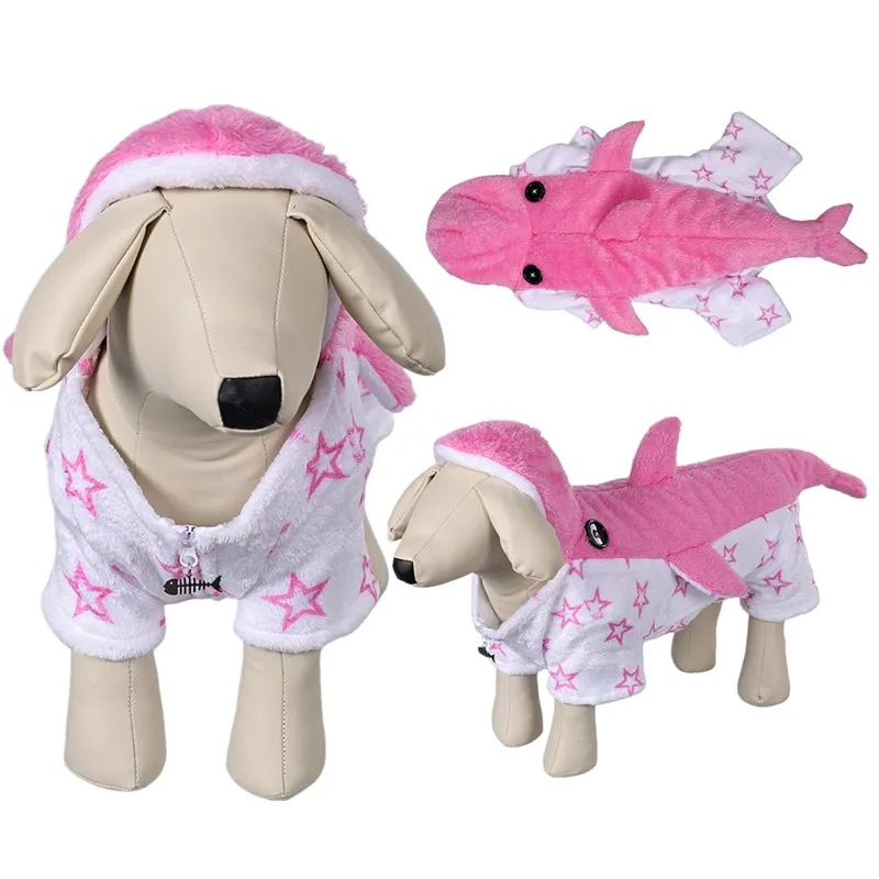 

Land Shark Disguise Jeff Dog Clothes Cosplay Pet Dog Costume Puppy Dogs Roleplay Hooded Coat Outfits Halloween Carnival Suit