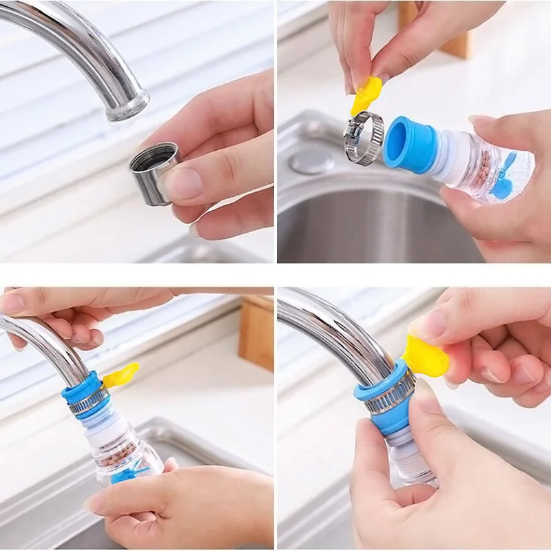 Kitchen Faucet Nozzle Extender Sink Water Tap Nozzle Filter Bubbler Faucet Aerator Attachment Home Bathroom Toilet Accessories