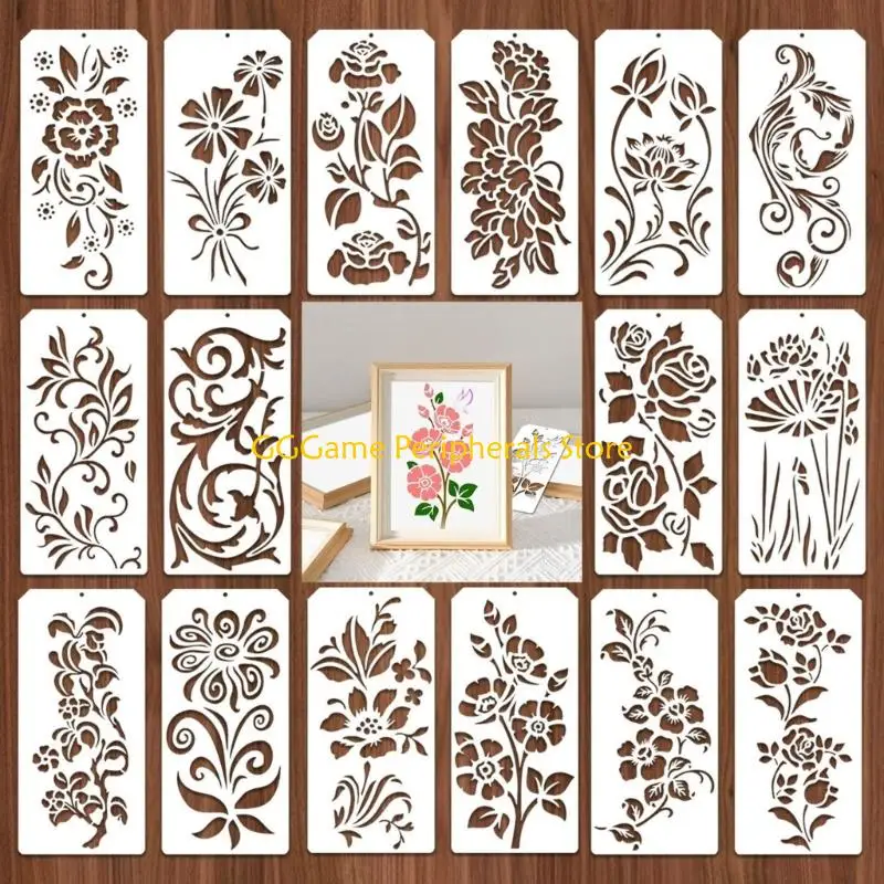 U55B Precisions Cut Stencil Template Multipurpose For Wall Art Fabric Painting And Craft Design with Reusing PET Materials