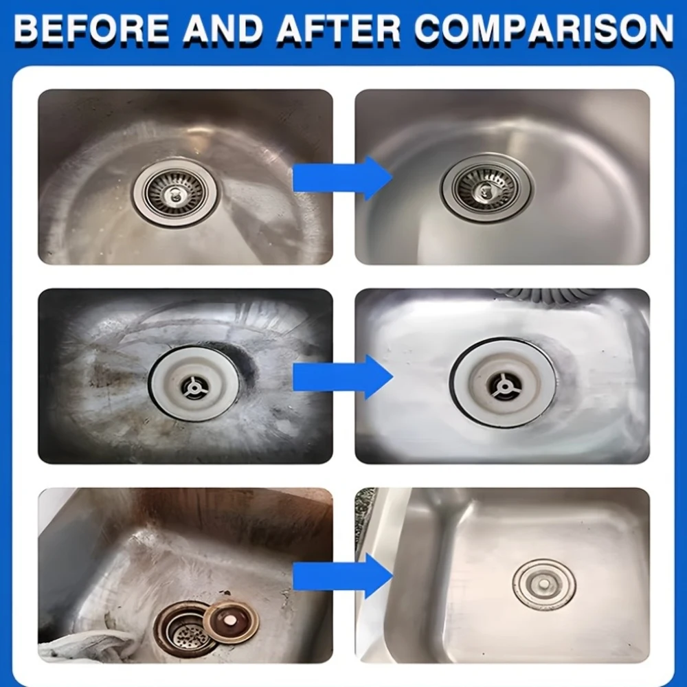 كريم ترميم معدني فاخر 55 جيجا عالمي للحمام والمطبخ من الفولاذ المقاوم للصدأ والكروم - سهل الاستخدام لتجديد المعادن