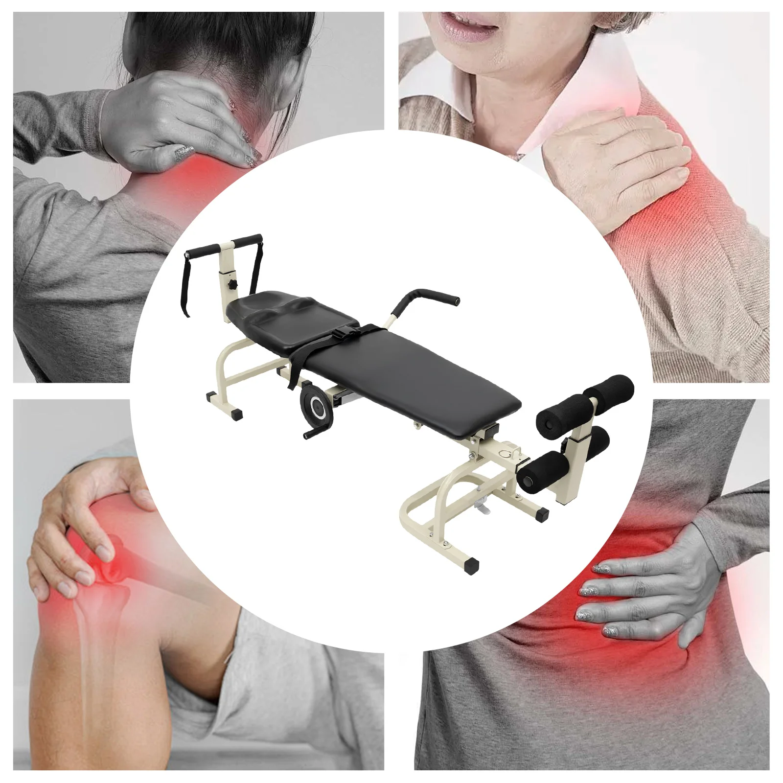 Cervical Spine Stretcher Backright Lumbar Relief Decompression Massage for Home