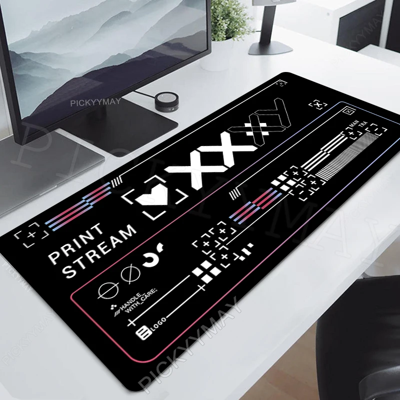 

Printstream Large Mouse Pad 100x55cm Big Computer Mousepads Gaming Mousepad Black Keyboard Mat Gamer Mouse Pads Desk Mats