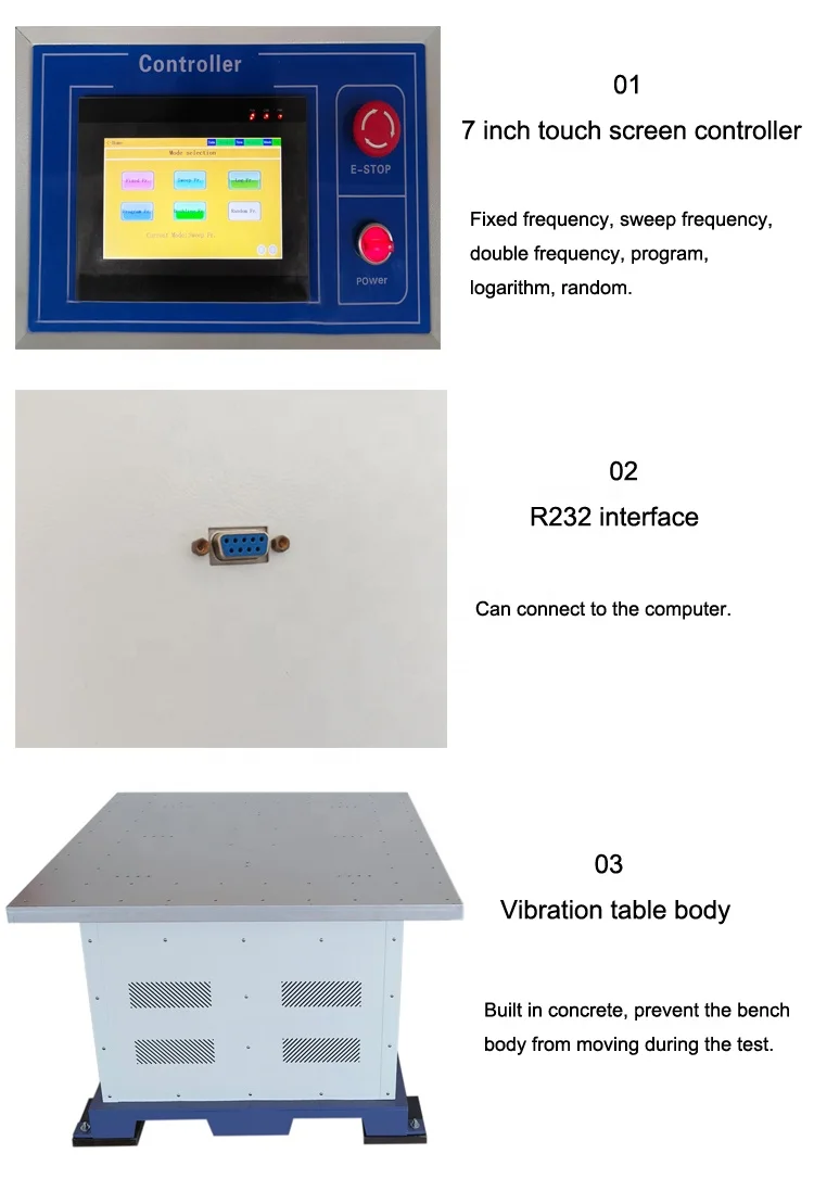 Mini Vibration Machine Vibration Test Table Sweep Frequency Variable Frequency Vibrator For Equipment
