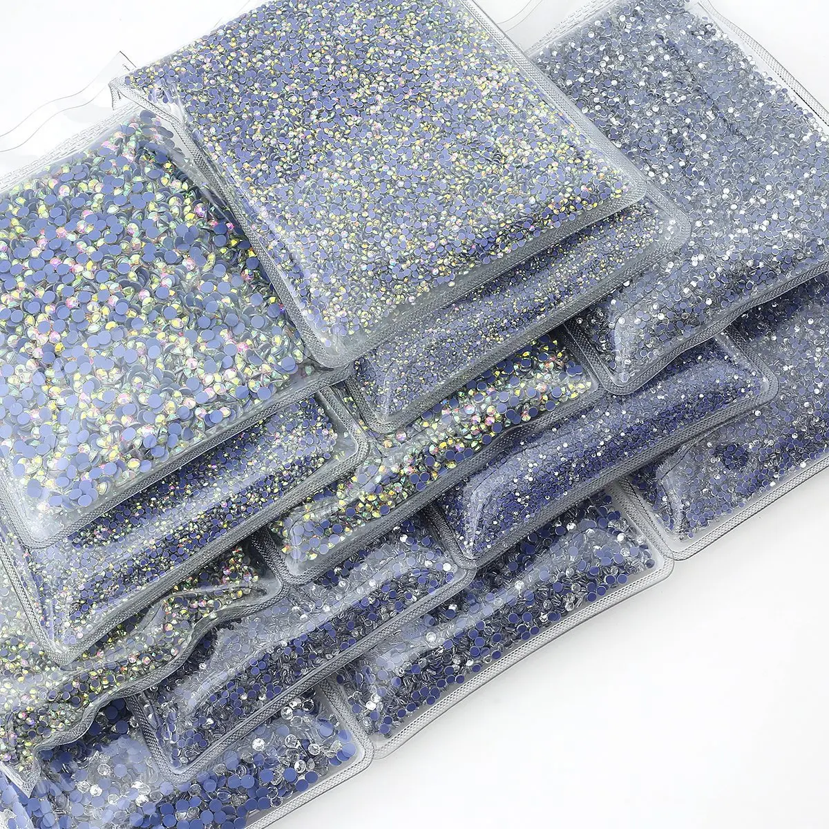 

1 кг оптовых белых страз AB из хрустального стекла на основе термоклея для свадебных платьев, аксессуаров, украшений ручной работы и DIY-изделий