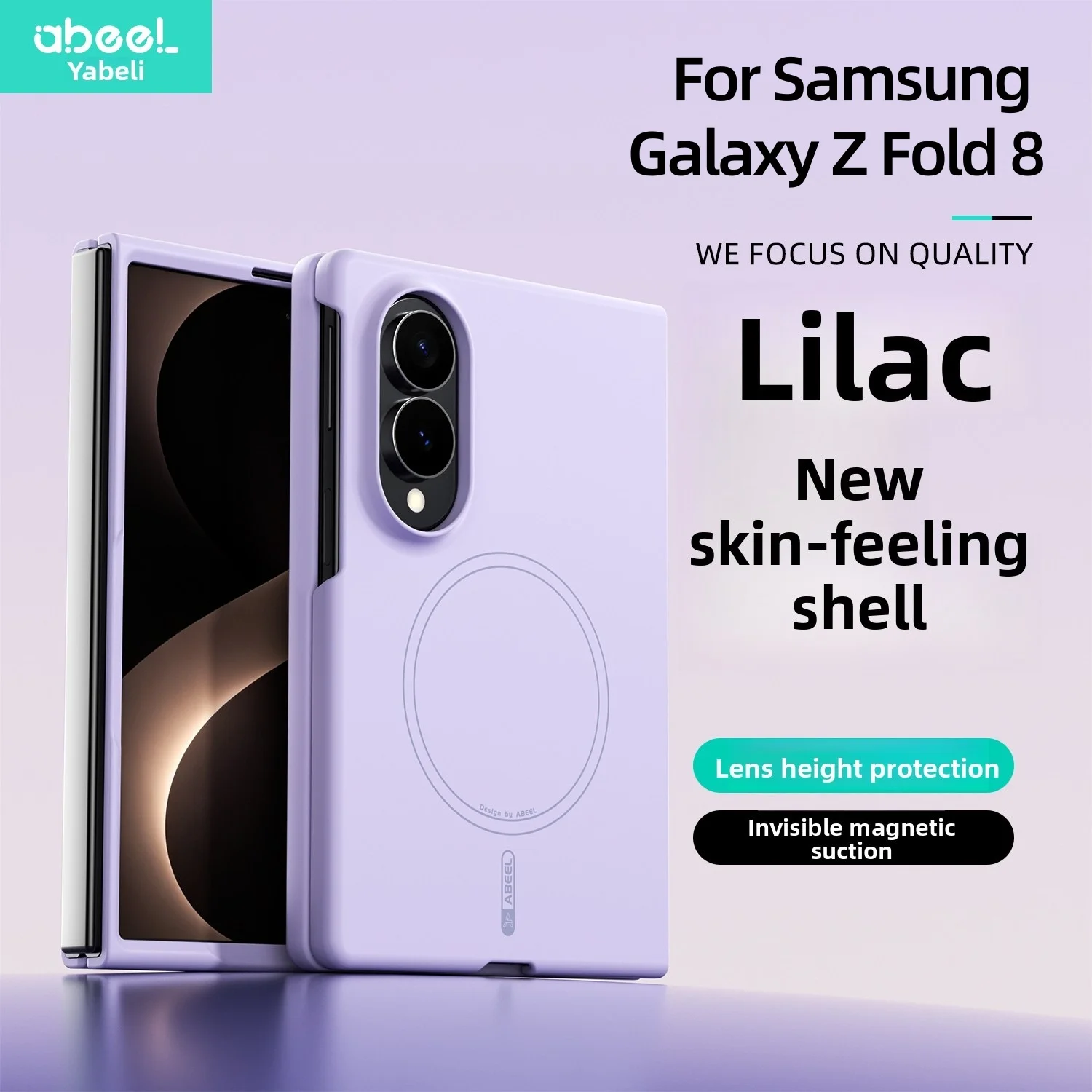 Ultra Slim Liquid PC Skin Feel Magnetic Wireless Charging Case for Samsung Galaxy Z Fold 8 for Magsafe Shockproof Protect Cover