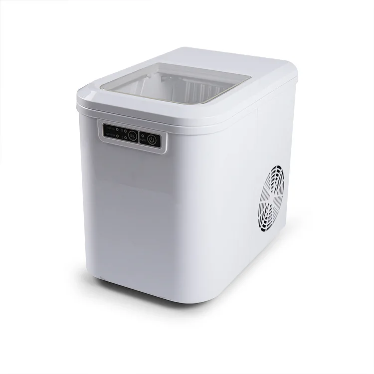 Ice Maker Home 15KG Small Student Dormitory Commercial Mini Desktop Bubble Tea Shop Round Ice Cube Making Machine