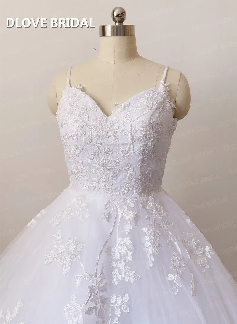 Sexy sereia laço vestido de casamento cintas de espaguete vestido de noiva feito sob encomenda de alta qualidade