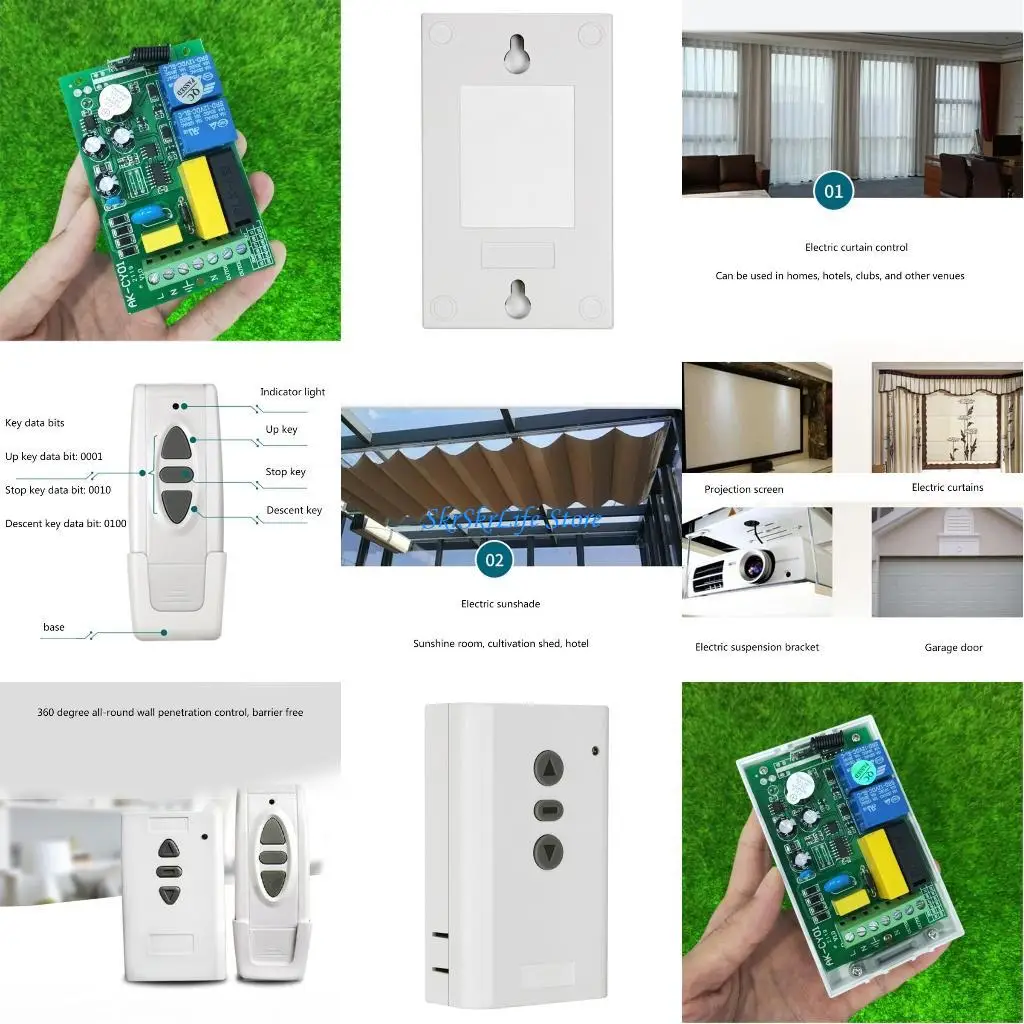 

E65E Electric Rolling Shutter 433/315 MHz Remote Control for Convenient Management