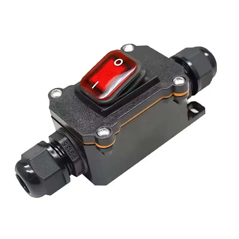 مقاوم للماء على إيقاف 2 موقف Dpst Rocker Kcd4 Ine Switch Box
