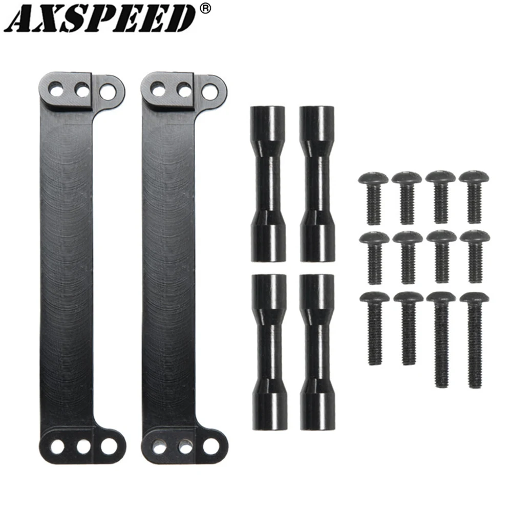 AXSPEED Metall-Chassis-Lift-Kit. Erhöhen Sie die Karosserie, um einen größeren Radreifen für 1/10 RC 4WD TF2 RC Kletterautoteile zu betreiben