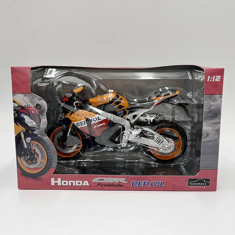 Automaxx 1:12 Diecast Motorcycle Model Toy Honda Repsol Replica Collector Edition