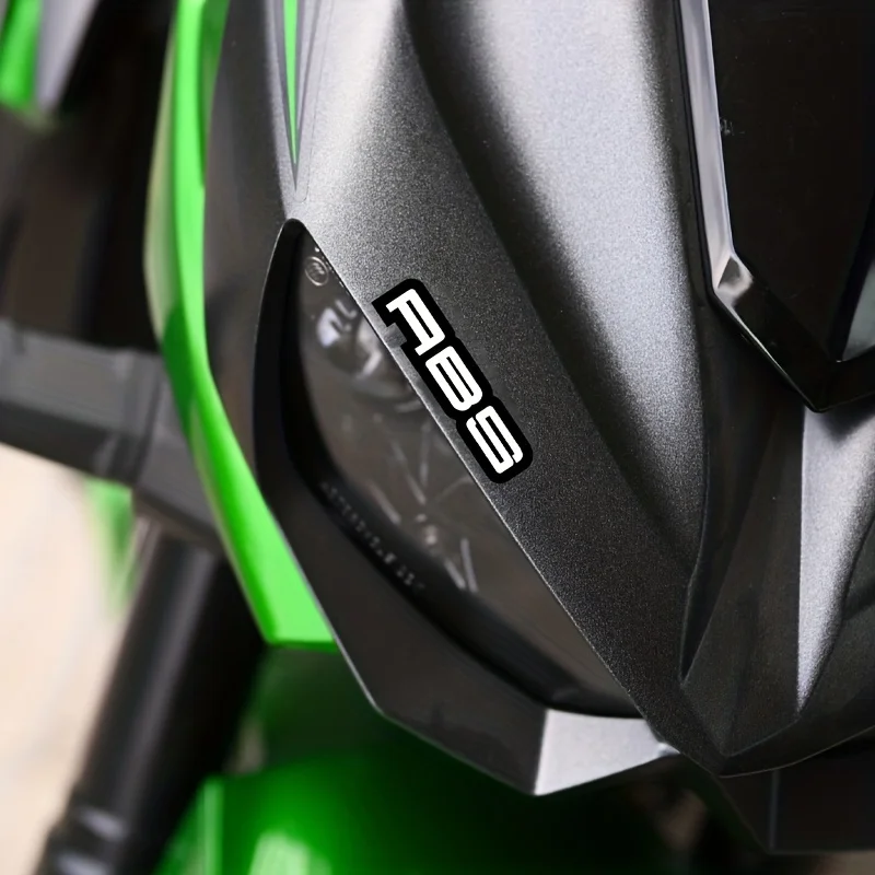 

1 пара водонепроницаемых наклеек из АБС-пластика 7×1,7 см, черно-белые виниловые наклейки для декора мотоциклов, автомобилей, велосипедов