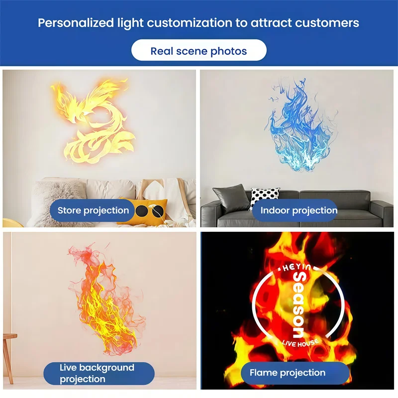 داخلي في الهواء الطلق LED لهب ضوء الإسقاط 35 واط 60 واط الانجراف تأثير المناظر الطبيعية الخلابة منطقة تقديم متجر جو الإعلان نمط مصباح