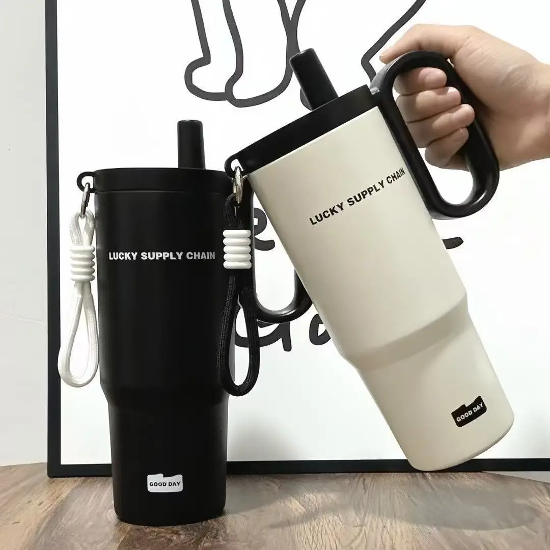 710ml 316 Vacuum Flasks New Stainless Steel Liner Thermos Cup Large Capacity Water Cups  Simple Car Accompanying Coffee Cup Gift