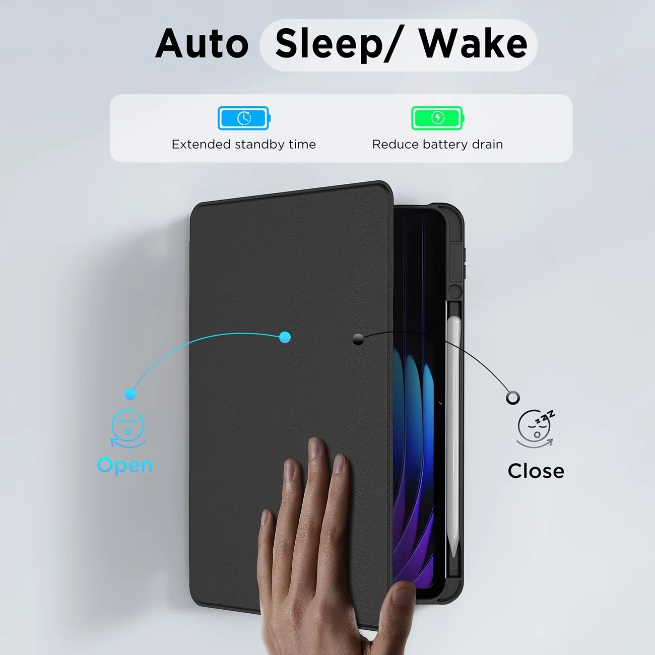 Case for Xiaomi pad 7/Xiaomi Pad 7 Pro 11.2 inch, 360° Rotation Tablet Cover,Cover with Pencil Holder and Stand for Xiaomi Pad 7
