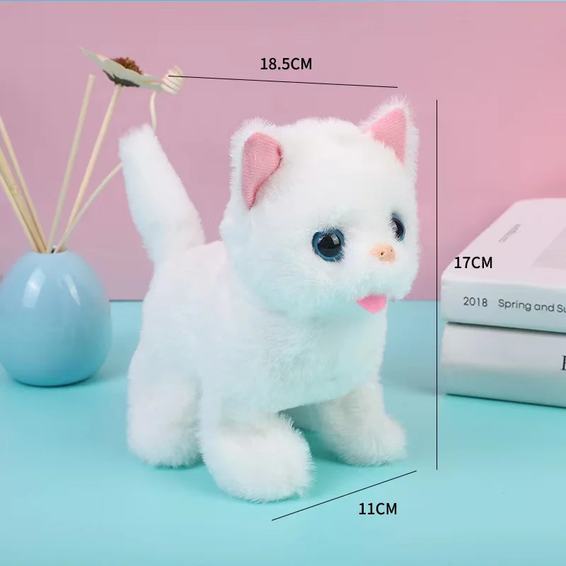 Kinderen Geluid Interactieve Kat Elektronische Baby Puzzel Pluche Puppy Lopen Schors Robot Hond Speelgoed Voor Kinderen Jongens Meisjes Verjaardagscadeaus