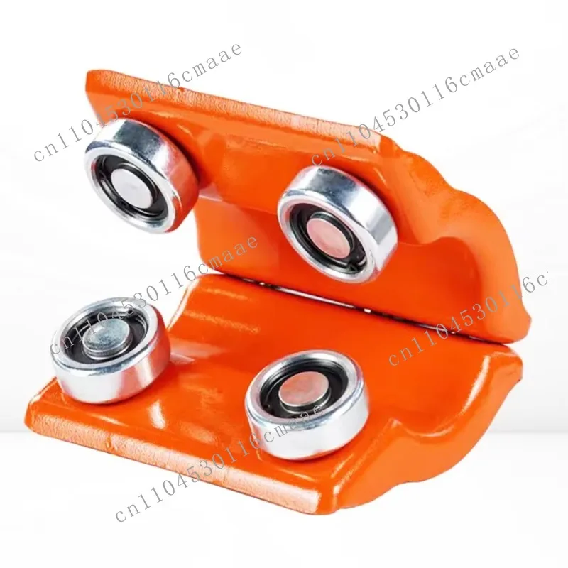 Round tube pulley fitting tool for pulley handwheel convertibles, small cranes, monorail pipe convertibles