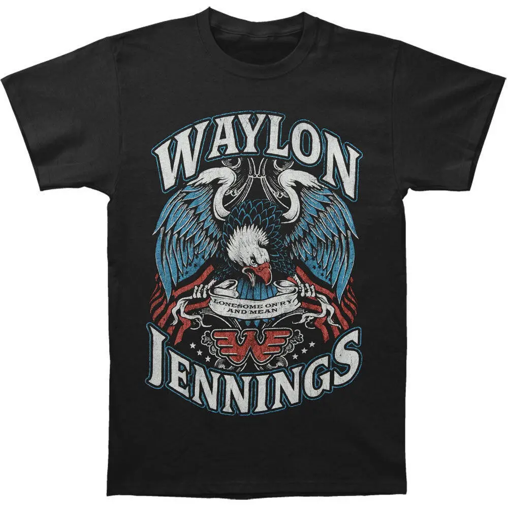 Waylon Jennings Men\'s Lonesome T Shirt S M L 234XL J001 Luxury oversizedvintage oversized High quality brand