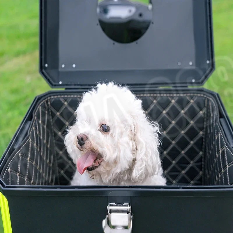 Electric Vehicle Trunk 36L-50L Waterproof Breathable Pet Box Pp Rear Universal Motorcycle Trunk Storage Top Case