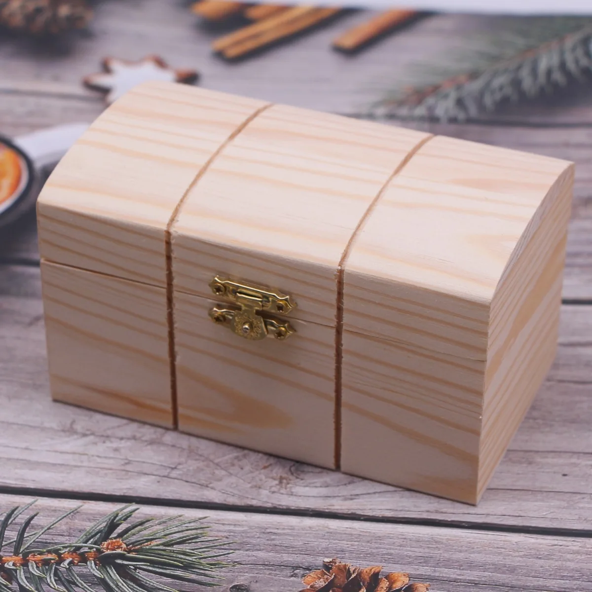 Mini boîte à bijoux en bois massif pour maison de poupée, 1 pièce, organisateur rabattable Vintage, Mini boîte de rangement pour maison de jeu, idéale pour les cadeaux et la décoration de la maison