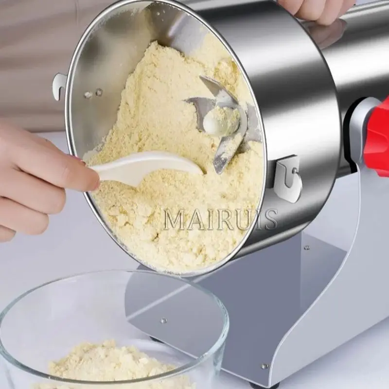 4500G Swing Type Grains Herbal Powder Miller Dry Food Grinder Machine High Speed Intelligent Spices Cereals Crusher 110V/220V