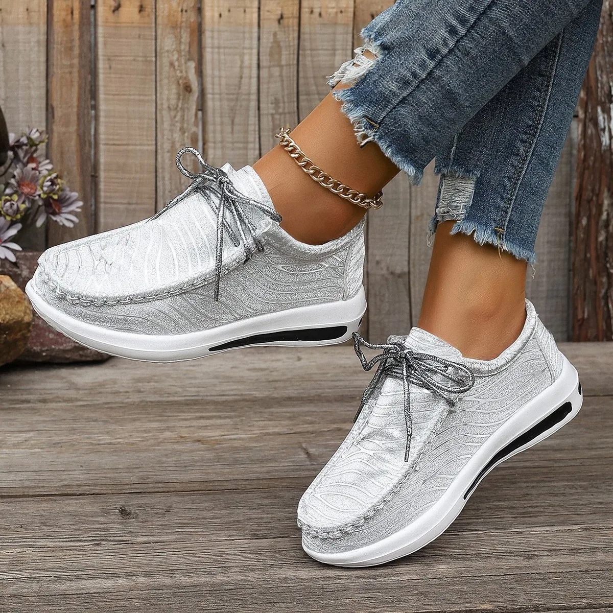 2025 new foreign trade large size summer shoes women comfortable Korean version with casual sports flat shoes