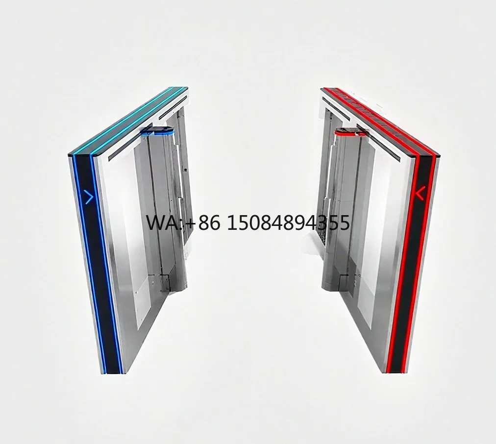 Custom Speed Pass Pedestrian Swing Barrier Turnstile Integrated Machine Anti-Collision Feature Face Recognition Cash Attendance