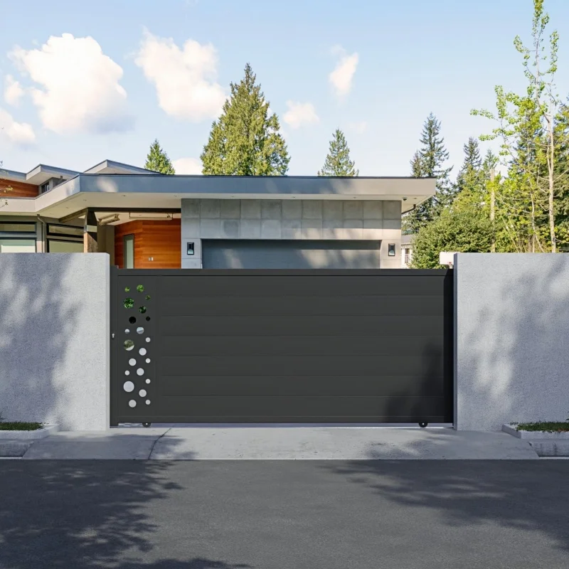 التخصيص بوابة أوتوماتيكية بوابات المدخل الصناعية الألومنيوم الكابولي انزلاق بوابة بوابة الكابولي التلقائي للخارجية