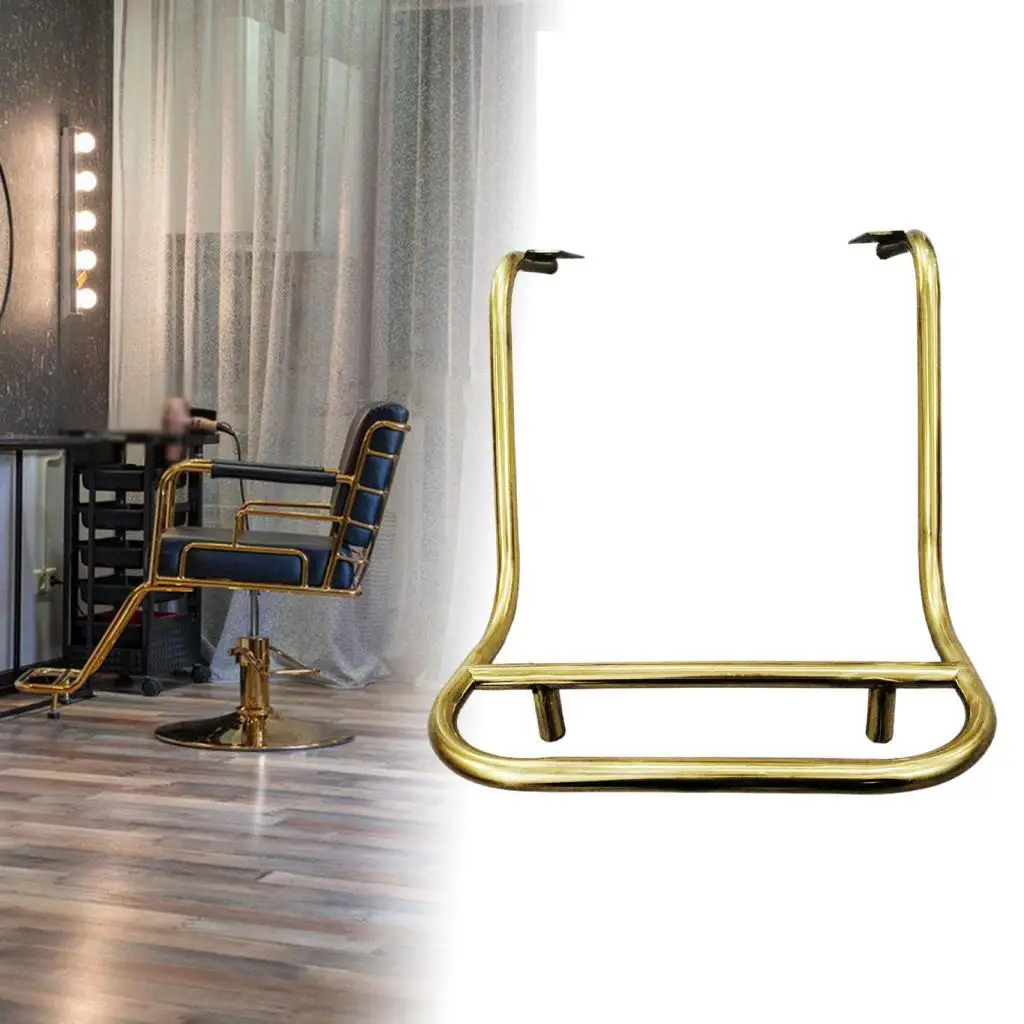 Comfortable Hair Salon Chair Foot Rest Rack Replacement Pedal Stainless Steel Footplates Feet Pad for Barber Chair Part Supply