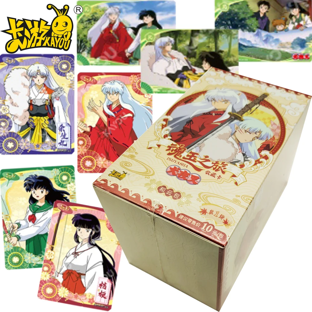 

New Kayou Genuine Inuyasha Collection Cards for Children Anime Characters Handsome and Cool Battle Cards Creative Peripheral Toy