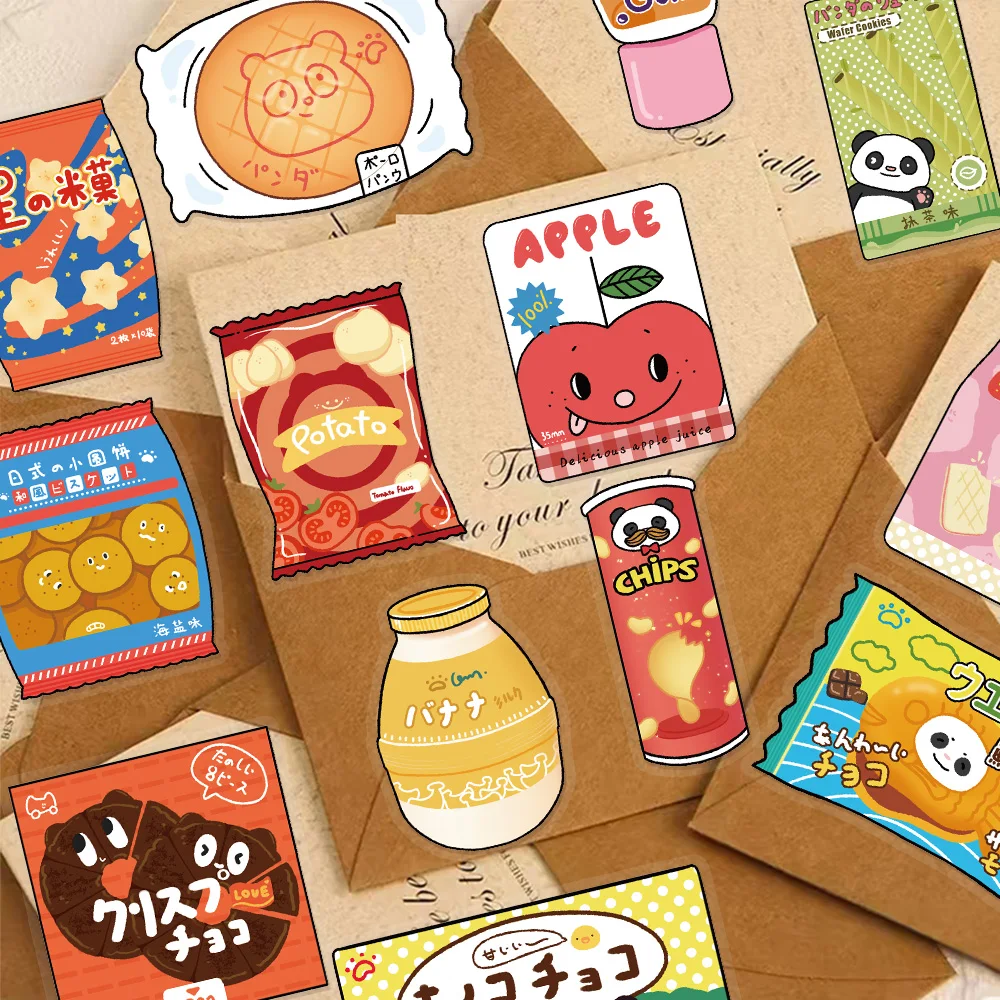 50PCS Snack Convenience Store Graffiti Stickers DIY Luggage Skateboard Notebook Motorcycle Water Cup Waterproof Stickers