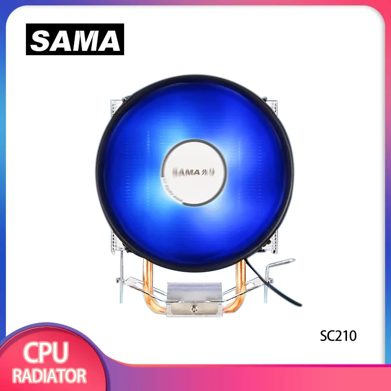 

Кулер для процессора SAMA SC210/2 с тепловыми трубками, 95 Вт TDP, радиатор для ПК, совместим с Intel LGA 1700, 2011, 1200, 1150, 1151, X79, X99, E5, AMD AM3, AM4.
