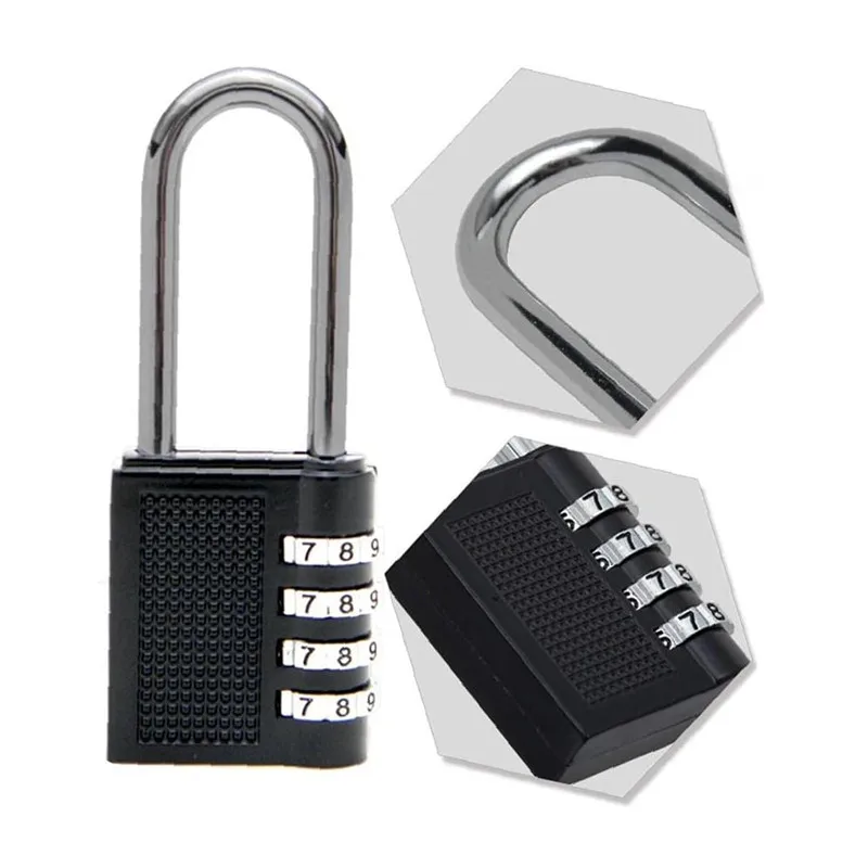 Hot-Selling Combination Padlock, Long Hook Cabinet Combination Lock Suitable for Gym, Toolbox, Luggage, Fence Gate Lock