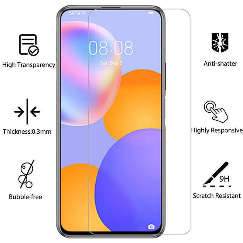 tempered glass for huawei y9a phone case huaweiy9a y 9a 9 y9 a ya9 9ya a9y 2020 2019 back cover huawey huwei hawei huwaei hauwei