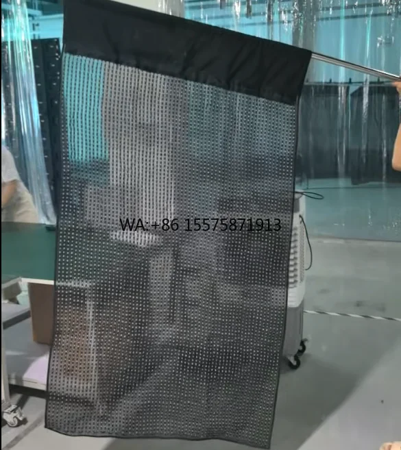 Легкий водонепроницаемый прозрачный светодиодный сетчатый диск высокого разрешения и яркость 800-2000 нит для рекламы БПЛА БПЛА F gs