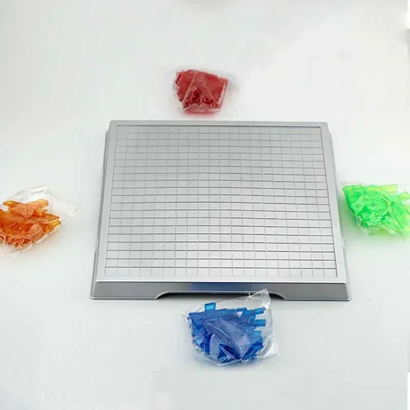 Children Strategy Board Game Educational Toys Colored Squares Game Easy To Play For Kids Family Party Indoor Games Puzzle Gift