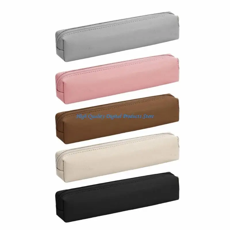 U2JE Portable Pen Pen Box Box Leather Pencil Bag Bage Bage Bage Travel Makeup Bage