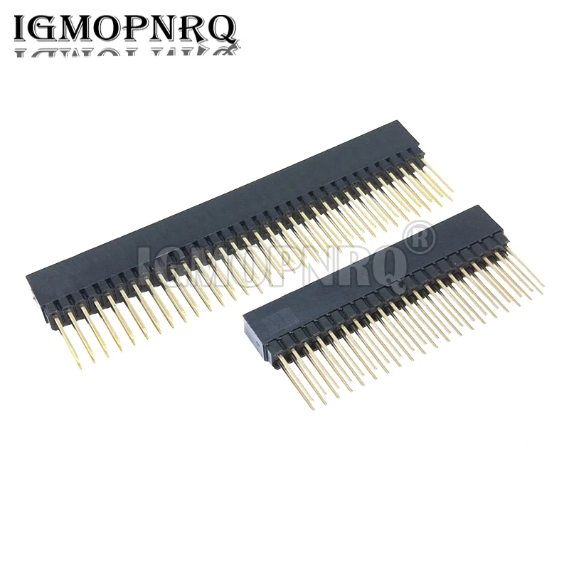 1 sztuk 2.54mm 2x1 0 P/16P/20P/25P/32P/40 Pin kobieta układania złącze wcon podwójny rząd 2x20P PC104 dla Raspberry Pi 2 tryb
