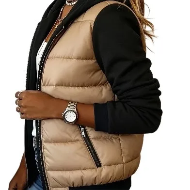 Long Sleeve Polo Collar Coat Regular Length Streetwear with Regular Thickness American and European Style Casual Women Jacket
