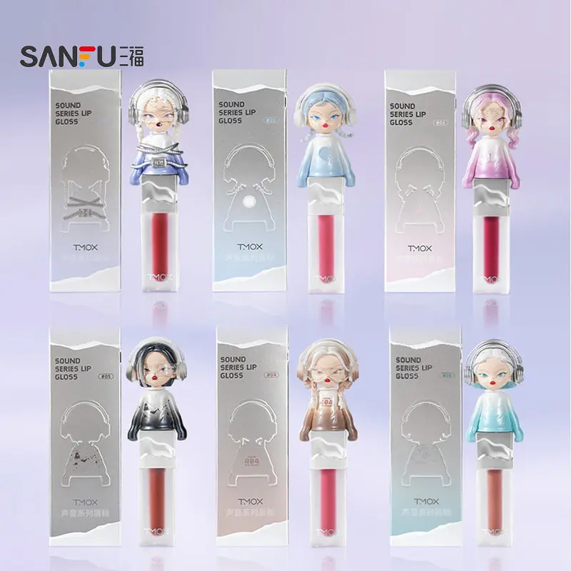 SANFU MYY Glänzender Lippen-Tint mit Hochglanz-Feuchtigkeitseffekt, Leichtes Feuchtigkeitsspendendes Gel-Lippenprodukt, Glänzender Film für Nicht-Klebrigen Glanz