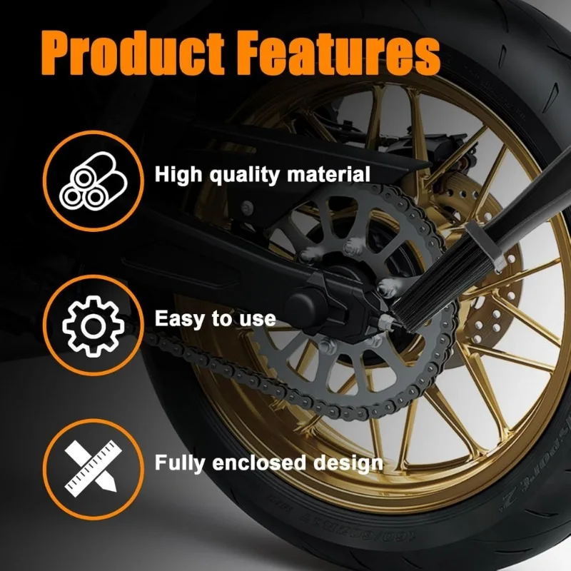 

2Pcs Chain Cleaning Tool Brush for Bike/Motorcycle - Crankset Brush Included, Precise Cleaning Kit